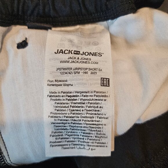 Jack & Jones Men's Navy Cargo Shorts - Size M / 32" - Picture 11 of 11